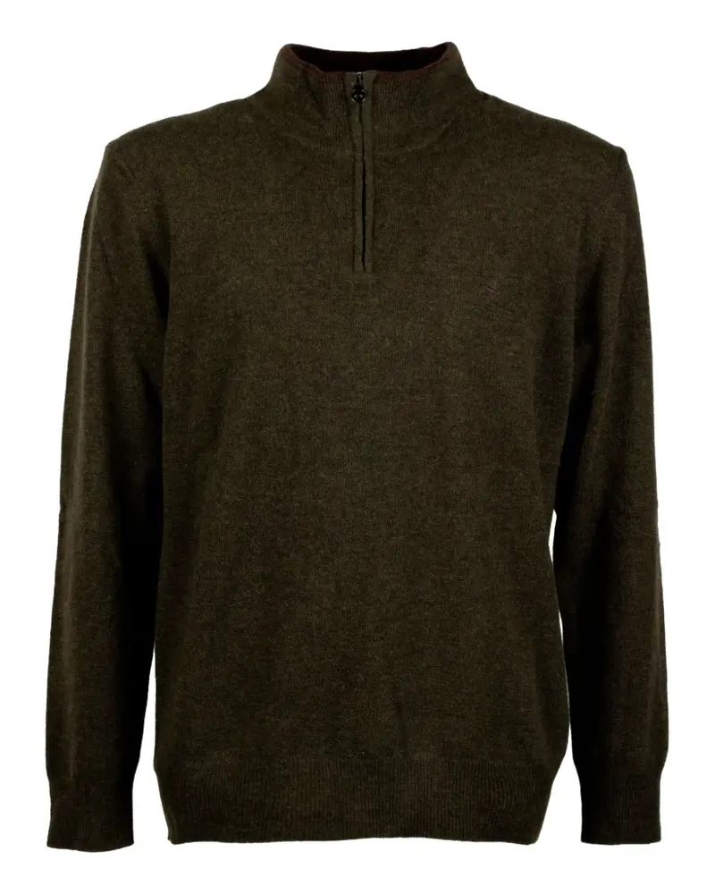 Brooksfield quarter-zip knitted sweater - Grün Grün