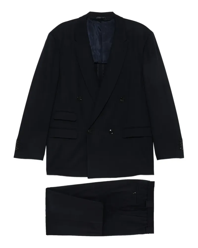 Giorgio Armani Doppelreihiger Anzug - Blau Blau