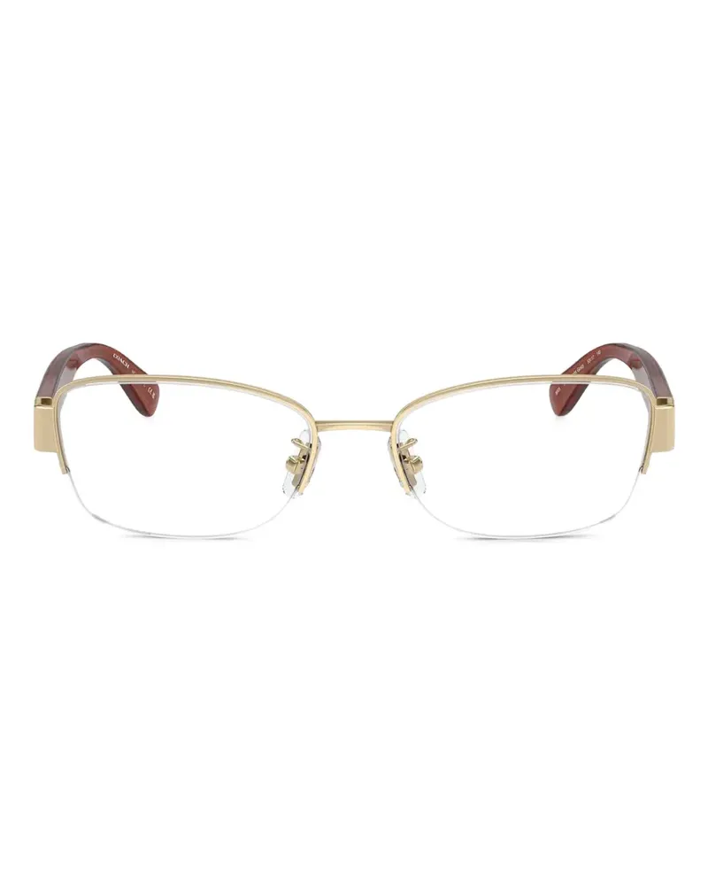 Coach Brille mit geometrischem Gestell - Gold Gold