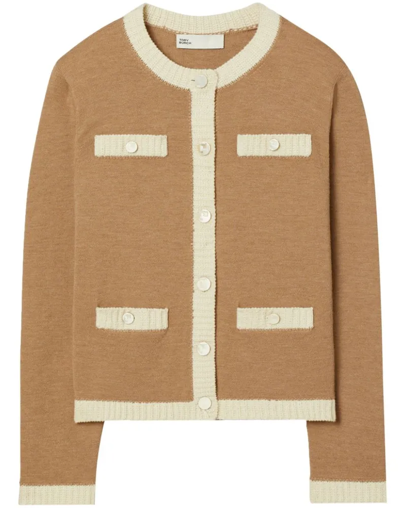 Tory Burch Kendra Cardigan Nude