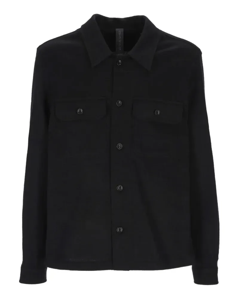 HOSIO button-up chest-pocket jacket - Schwarz Schwarz