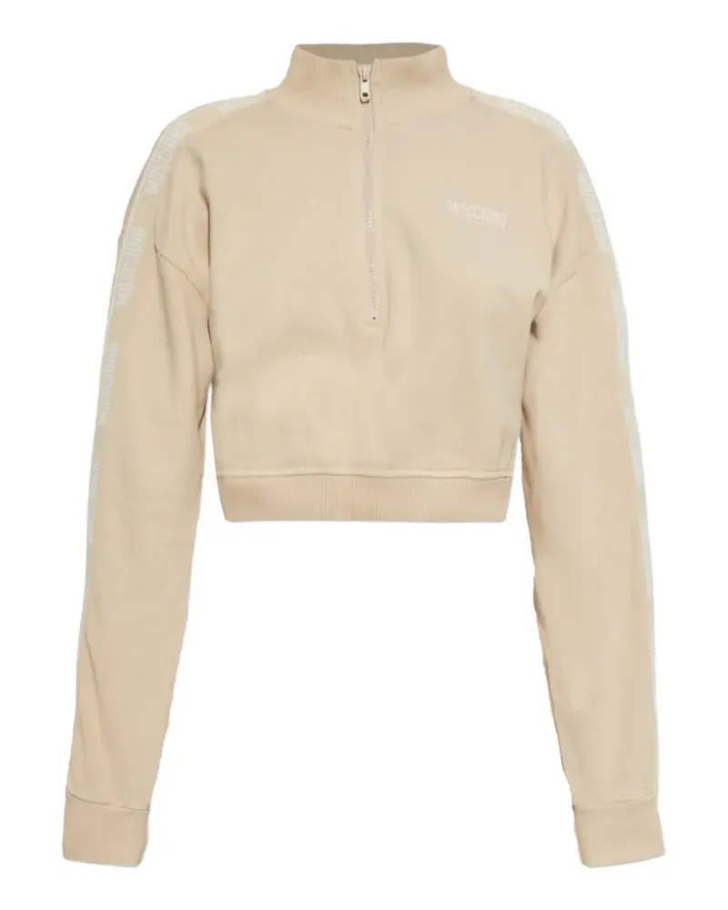 Moschino garment-dyed cotton sweatshirt - Nude Nude