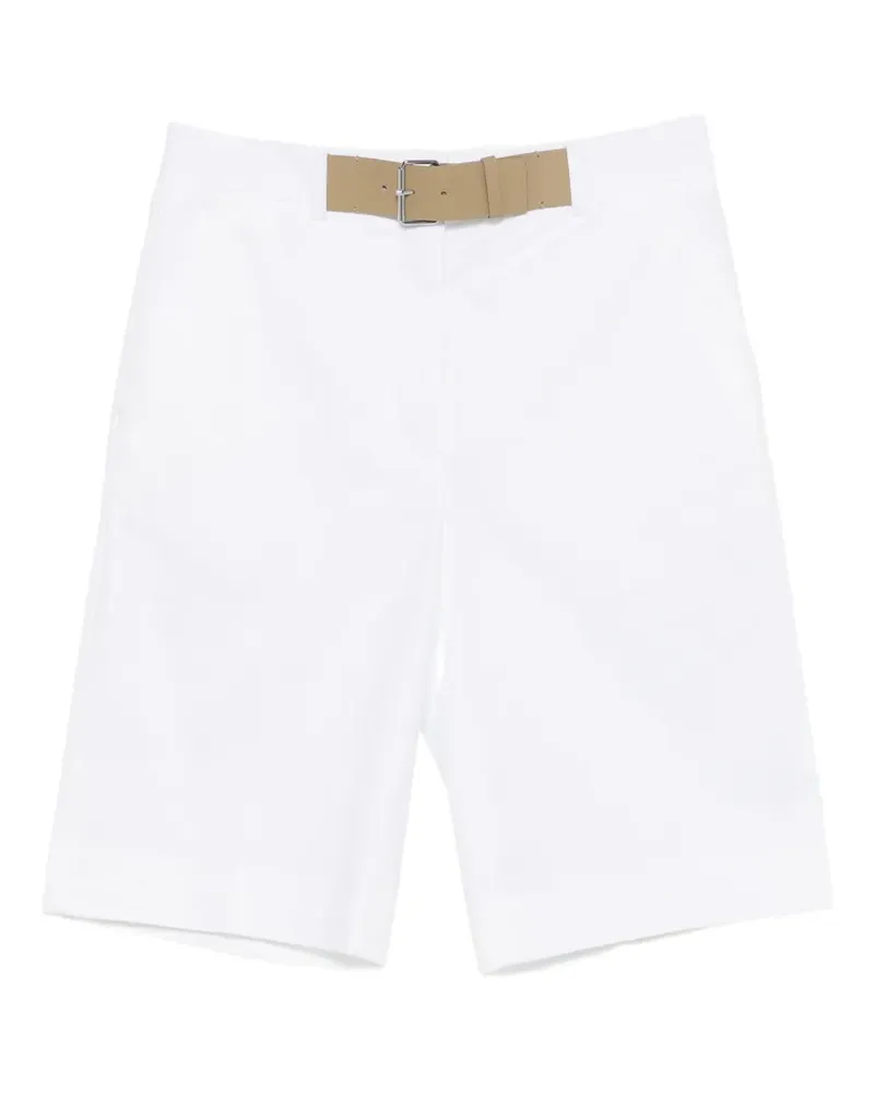 Tory Burch Double T pleated shorts - Weiß Weiß