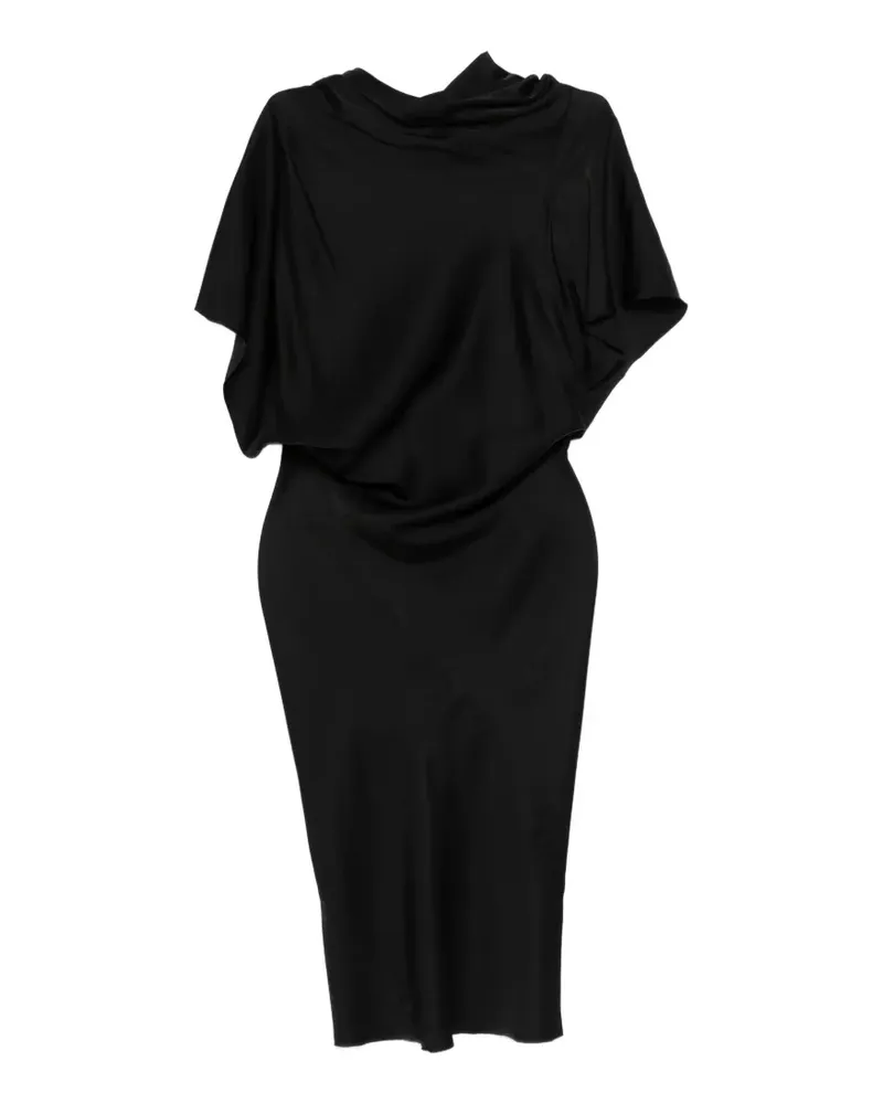 Rick Owens Drapiertes Kleid - Schwarz Schwarz