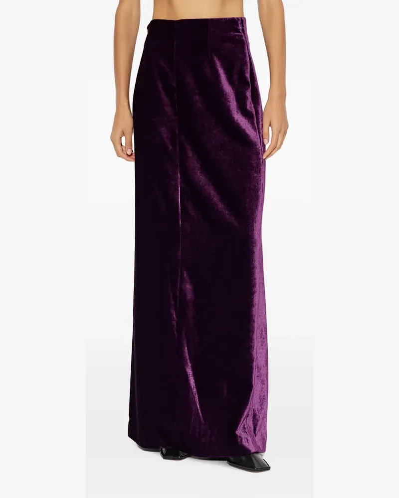 Maison Margiela velvet maxi skirt - Violett Violett