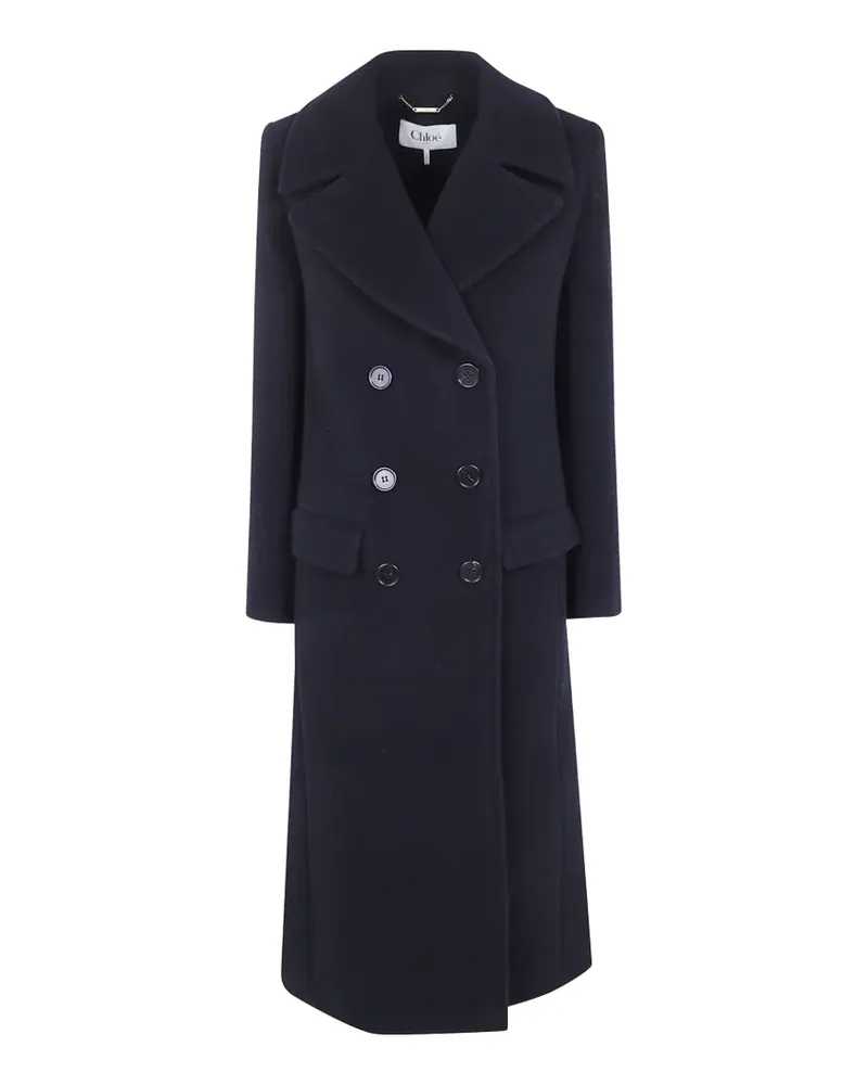 Chloé Doppelreihiger Mantel - Blau Blau
