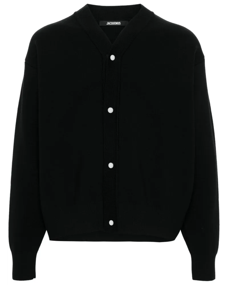 Jacquemus Cardigan mit Druckknöpfen - Schwarz Schwarz