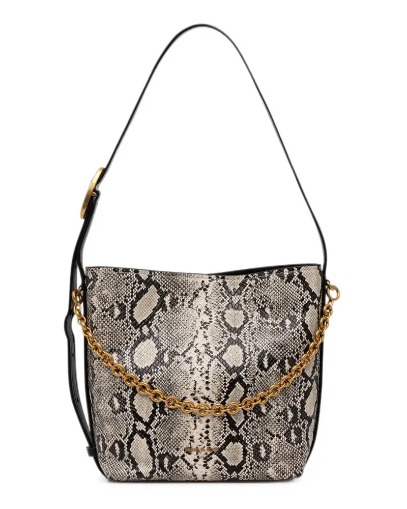 Michael Kors Schultertasche mit Schlangen-Effekt - Nude Nude