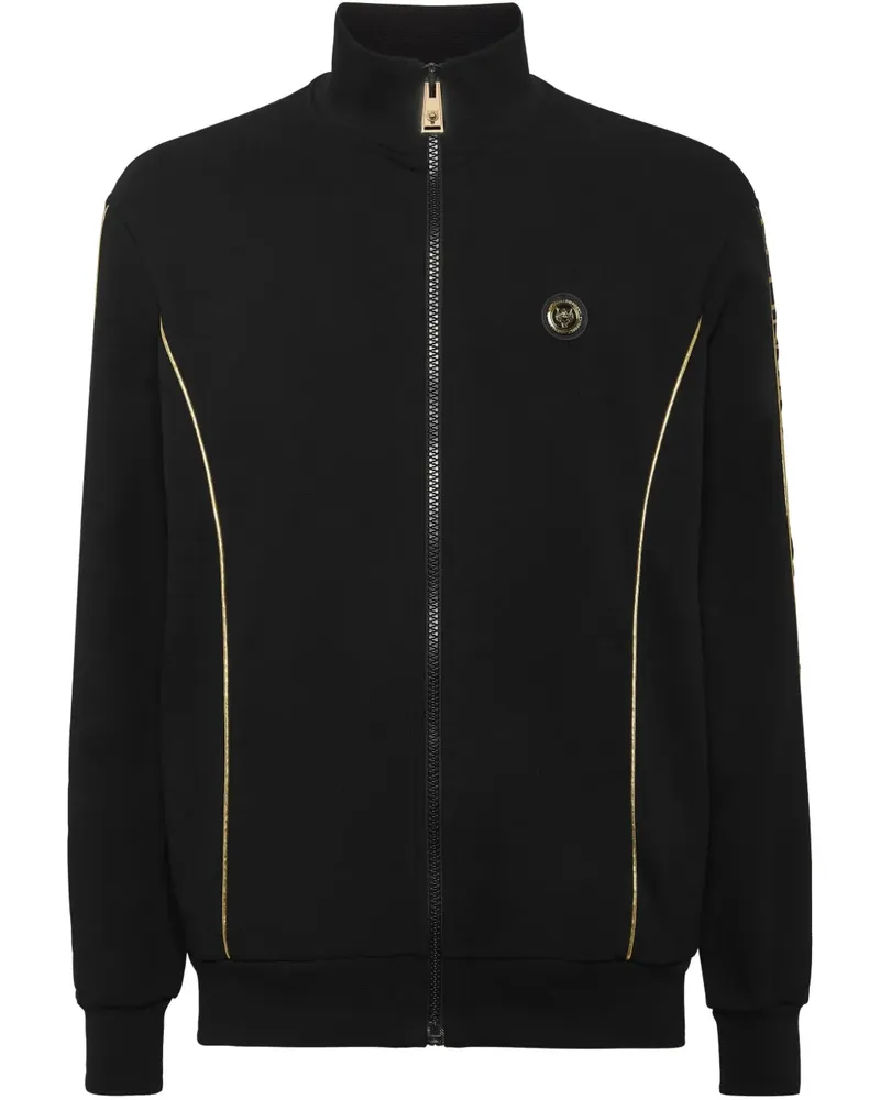 Philipp Plein Laminiertes Sweatshirt - Schwarz Schwarz