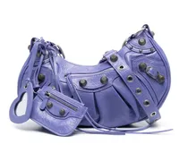 Le Cagole Schultertasche - Violett