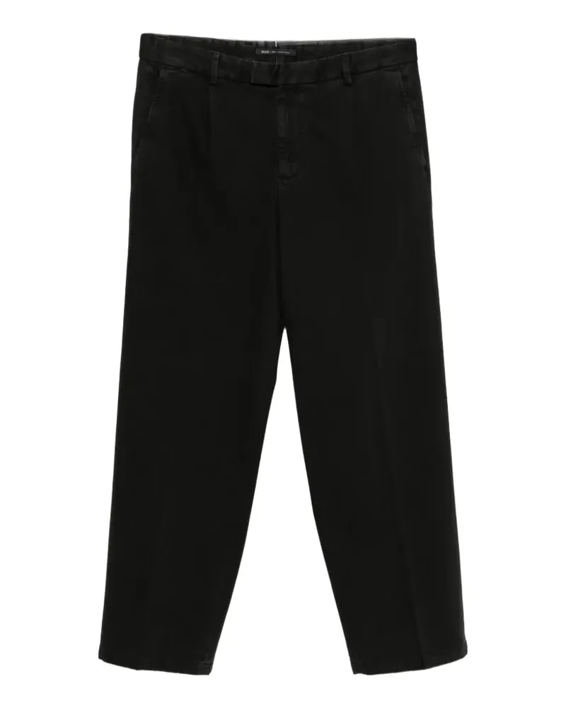 Briglia 1949 Bundfaltenhose mit geradem Bein - Schwarz Schwarz