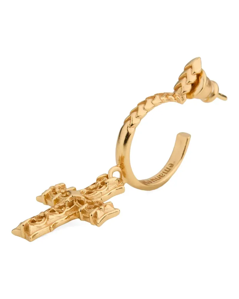 Emanuele Bicocchi Notre-Dame Ohrring mit Kreuz - Gold Gold