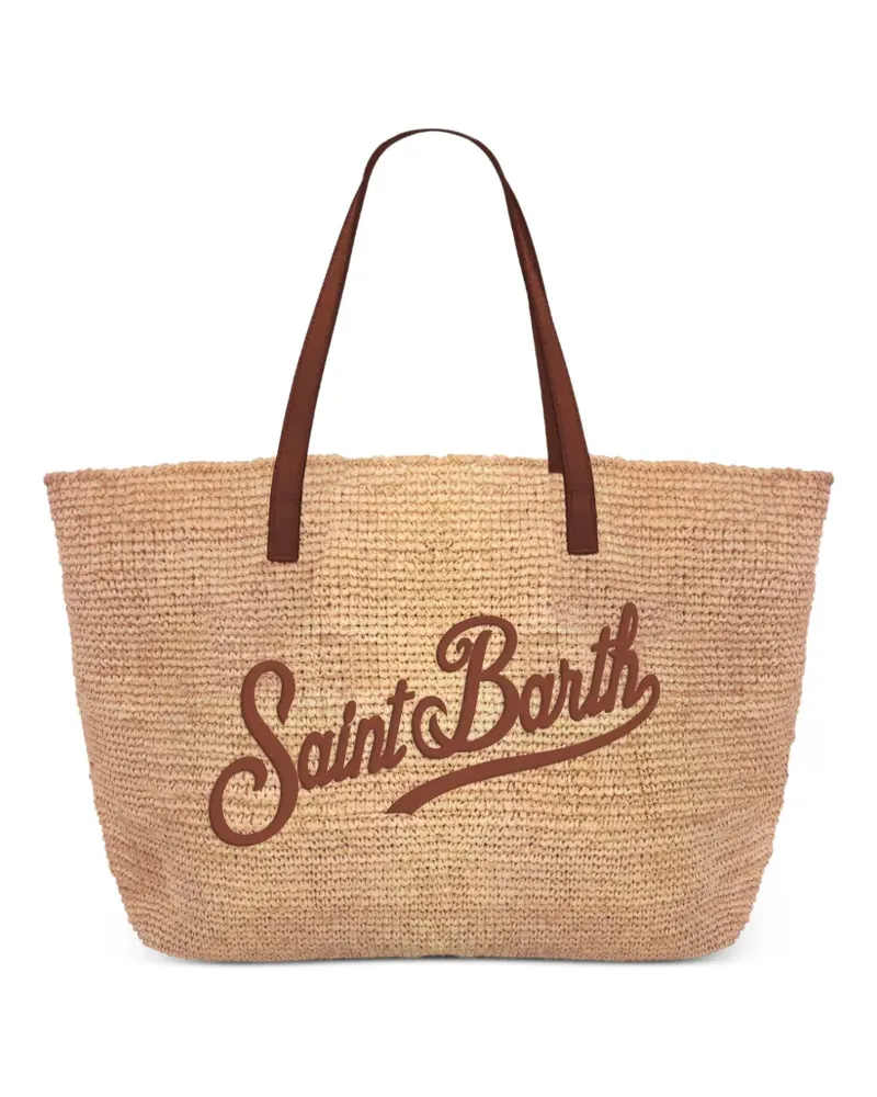MC2 Saint Barth City embroidered tote bag - Nude Nude