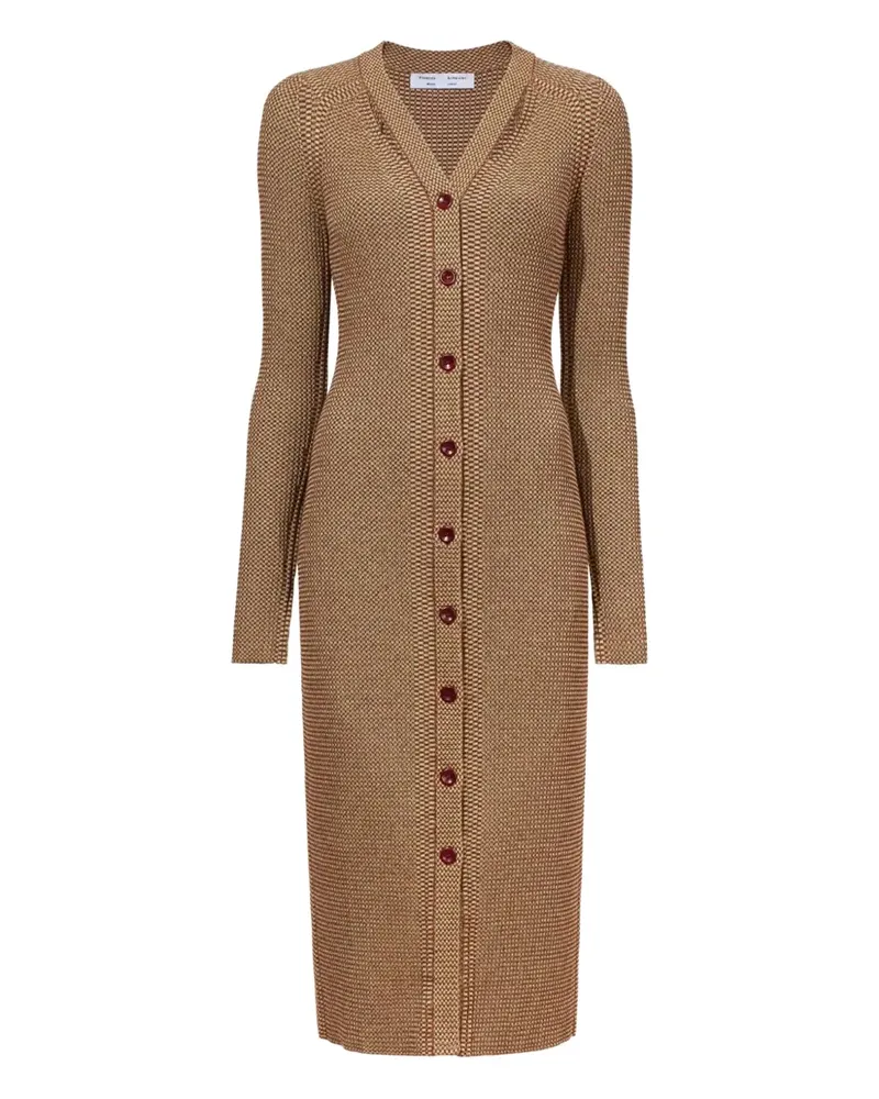 Proenza Schouler Strickkleid mit geometrischem Muster - Braun Braun