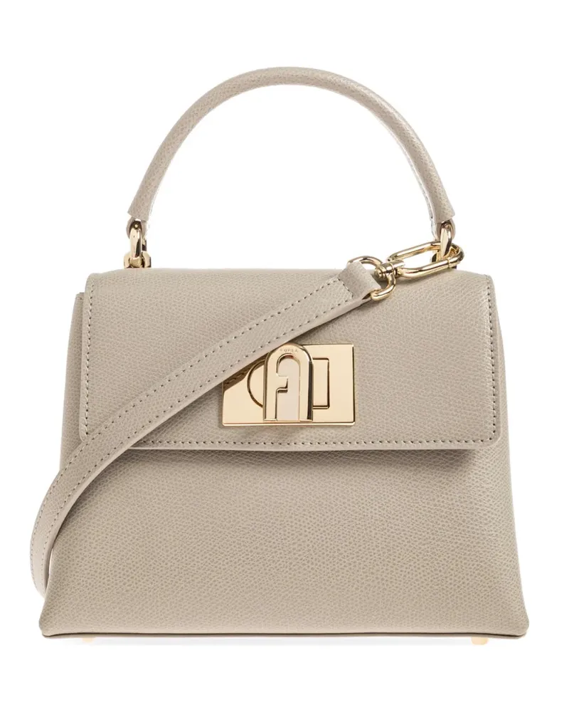 Furla 1927 leather tote bag - Grau Grau