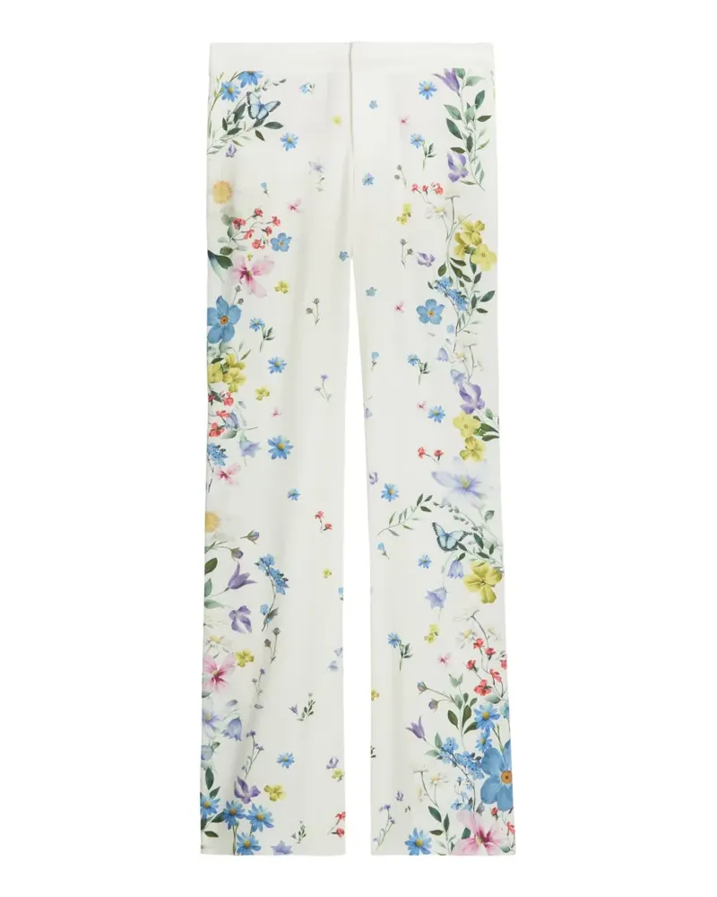 Alice + Olivia Andrew floral-print trousers - Weiß Weiß