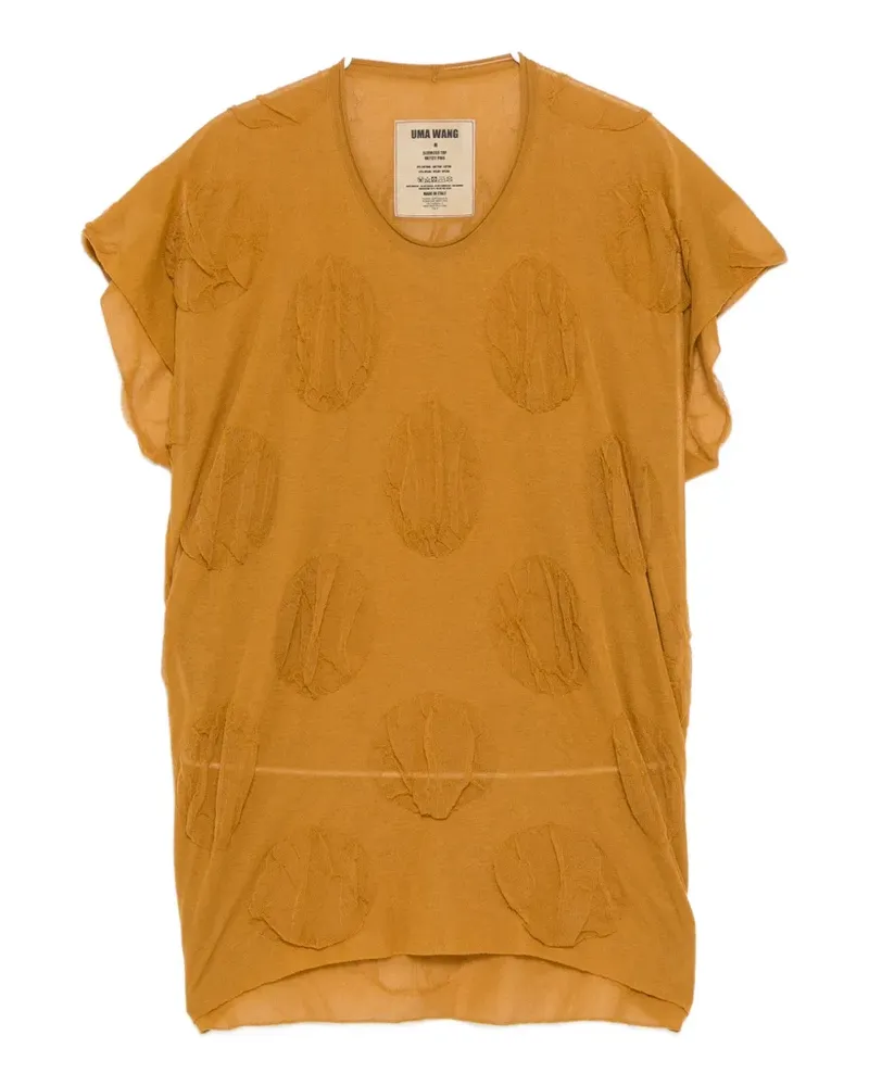 Uma Wang patterned short-sleeve top - Braun Braun