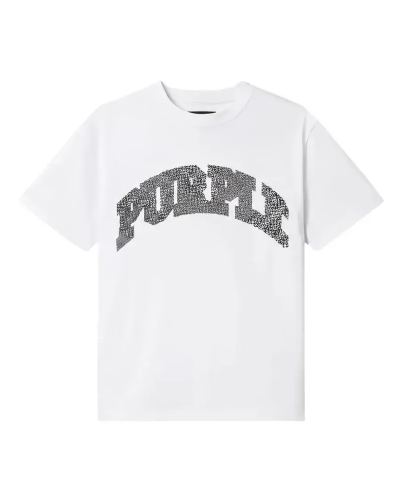 PURPLE BRAND Klassisches T-Shirt - Weiß Weiß