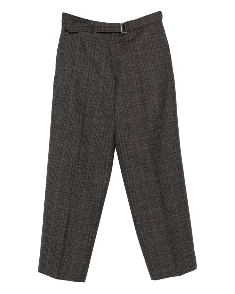 Officine Generale Nash belted tailored trousers - Braun Braun