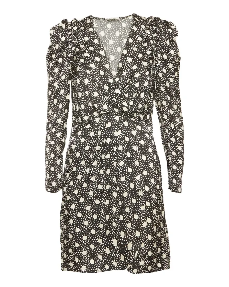 Sandro Roxane Minikleid mit Polka Dots - Schwarz Schwarz
