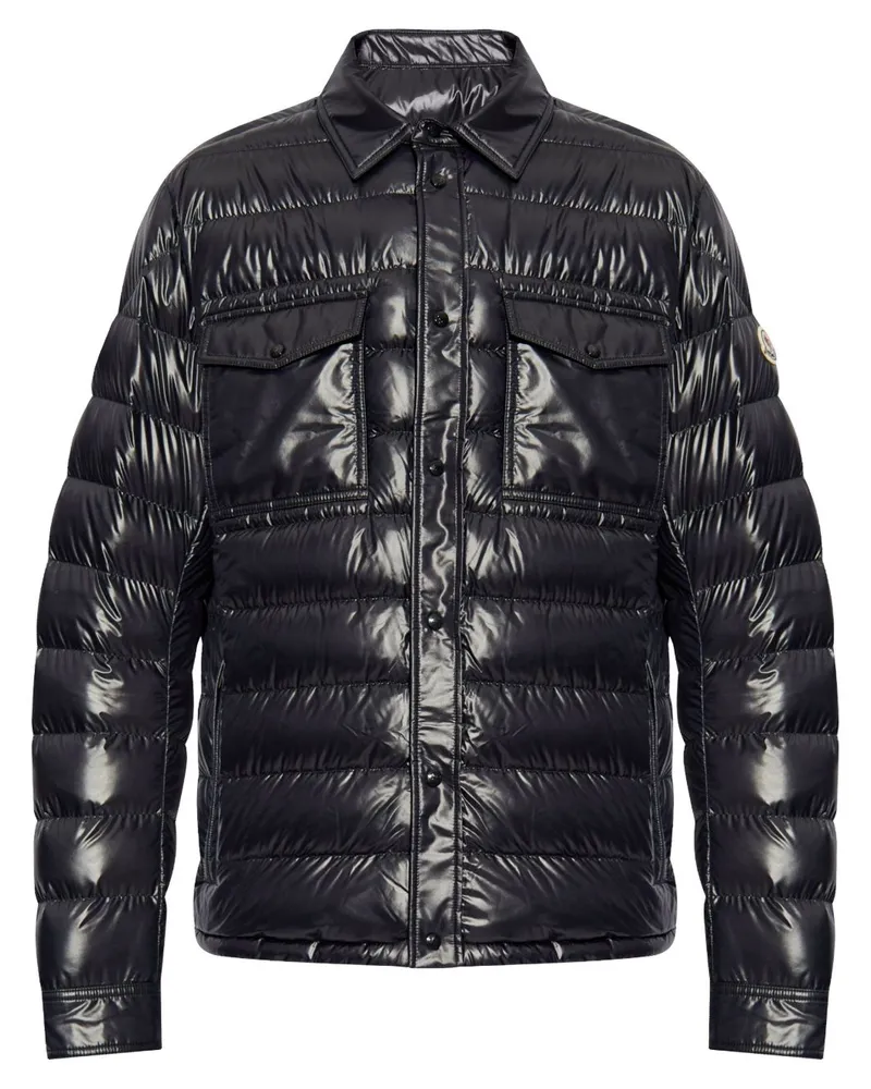 Moncler Gefütterte Jacke - Schwarz Schwarz