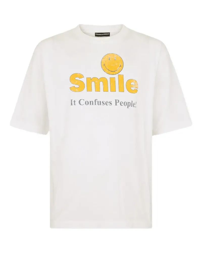 Dsquared2 T-Shirt mit grafischem Print - Weiß Weiß