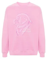 Fay x Pietro Terzini Sweatshirt mit Hunde-Print Rosa