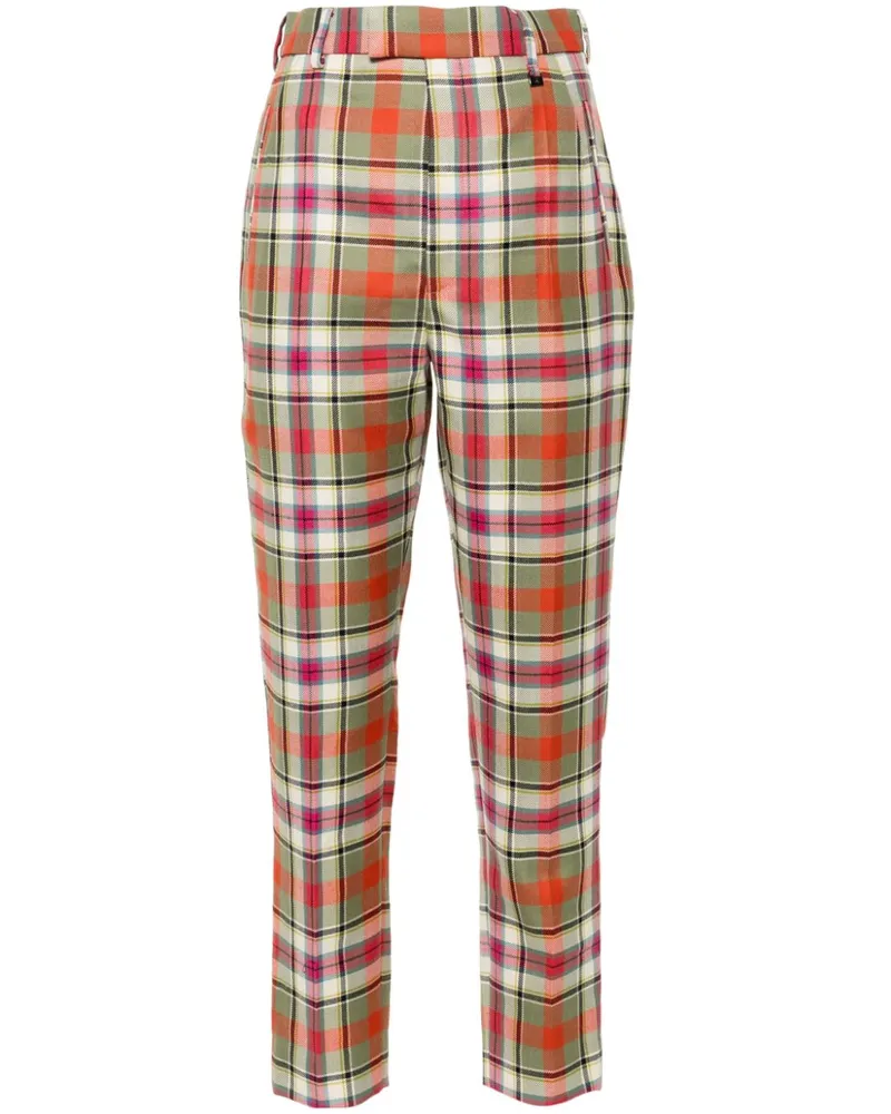 Vivienne Westwood Karierte Cigarette Hose - Grün Grün