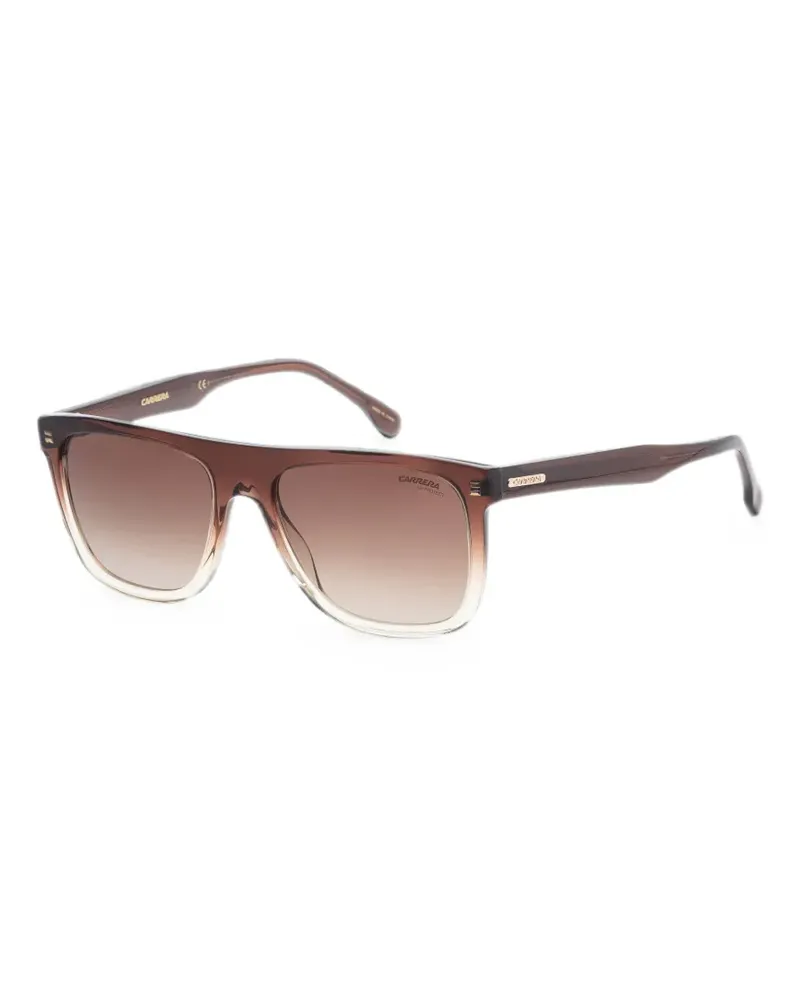 Carrera Sonnenbrille mit eckigem Gestell - Braun Braun