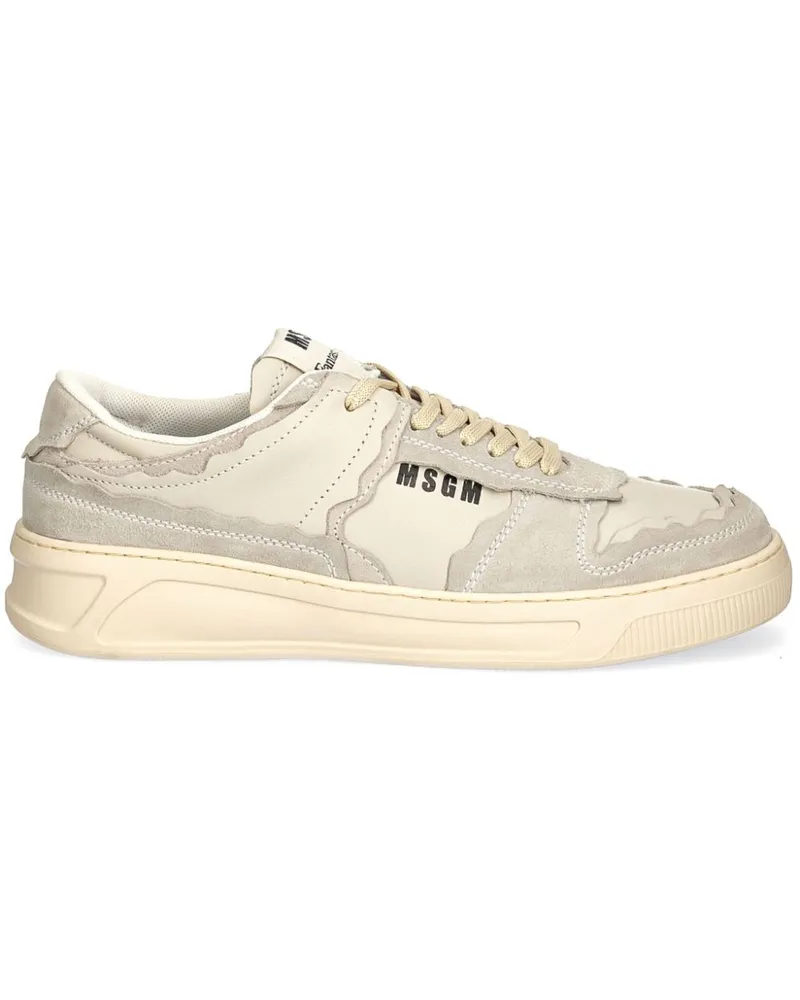 MSGM Fantastic Green Sneakers - Nude Nude