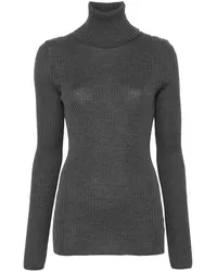 NUDE Gerippter Pullover Grau