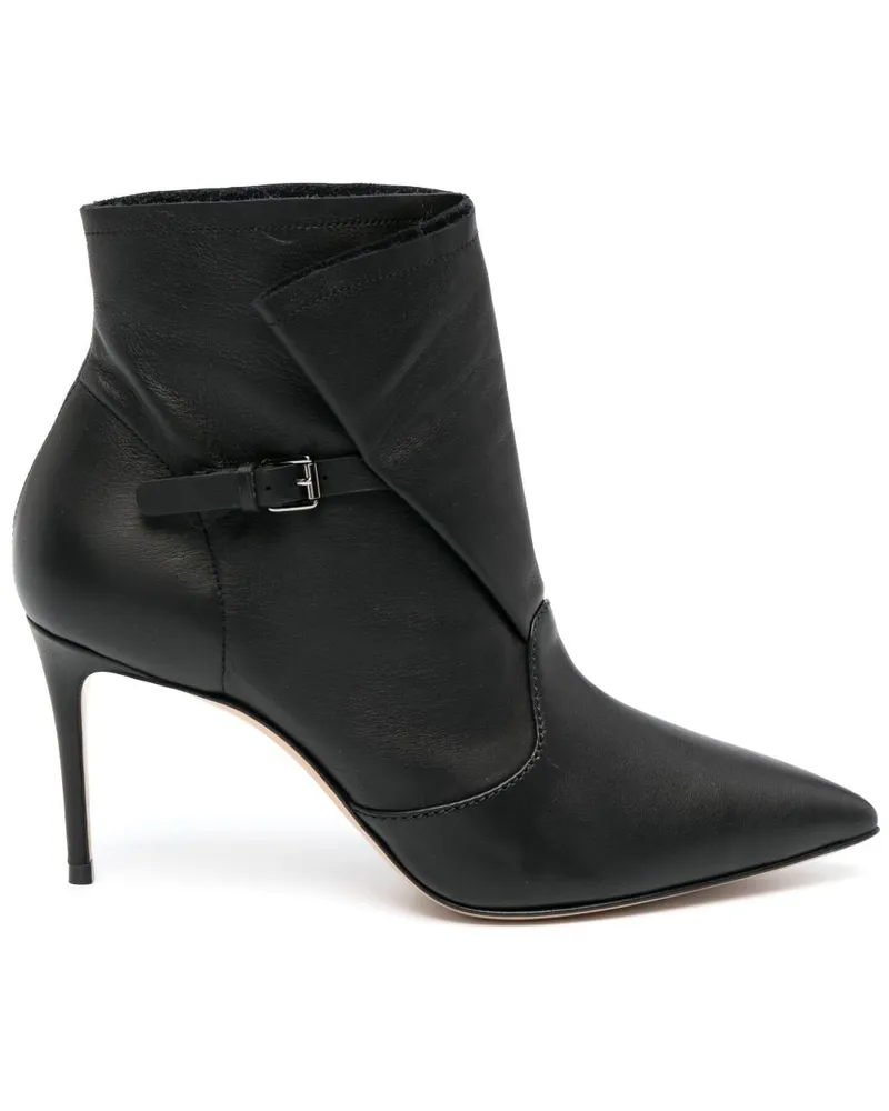 Casadei Stiefel mit Zehenriemen 80mm - Schwarz Schwarz