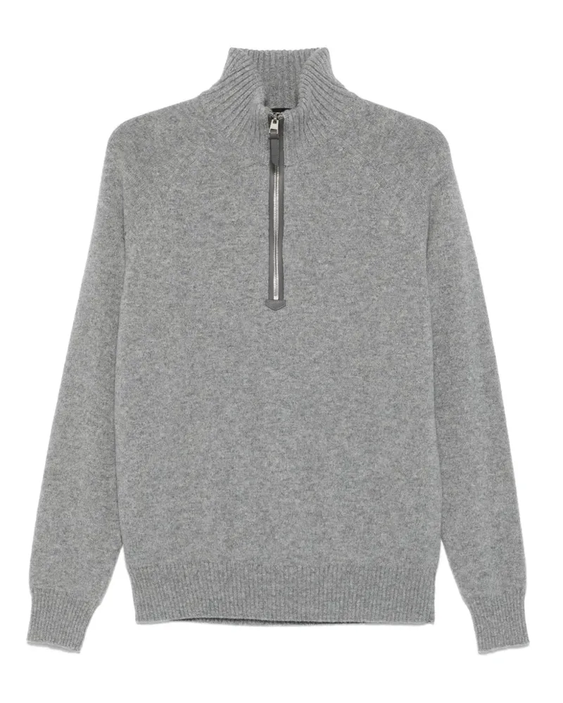 Tom Ford Pullover mit Reißverschluss - Grau Grau