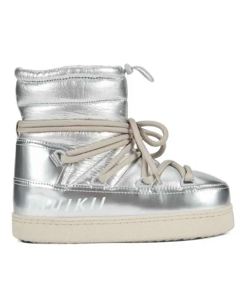 INUIKII Gesteppte Mountain Gloss Stiefel im Metallic-Look - Silber Silber