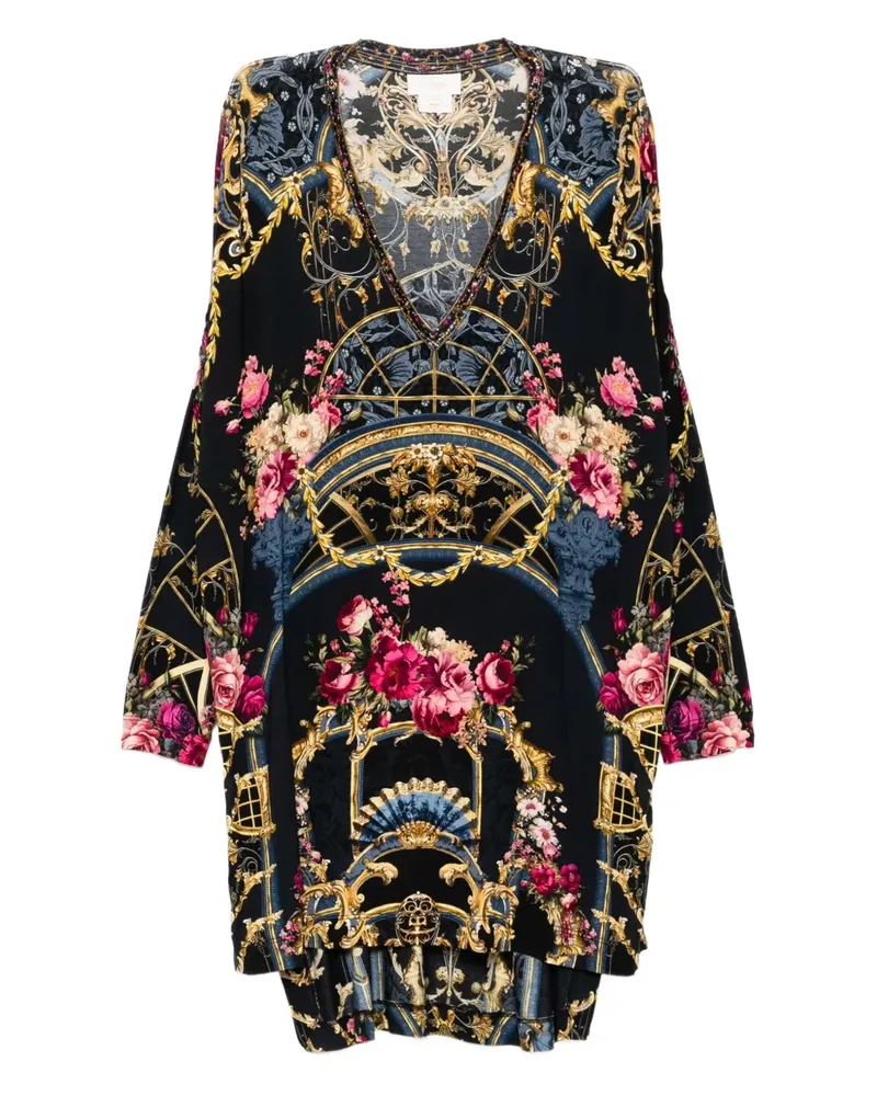 Camilla Ornate On a Plate T-Shirt - Blau Blau