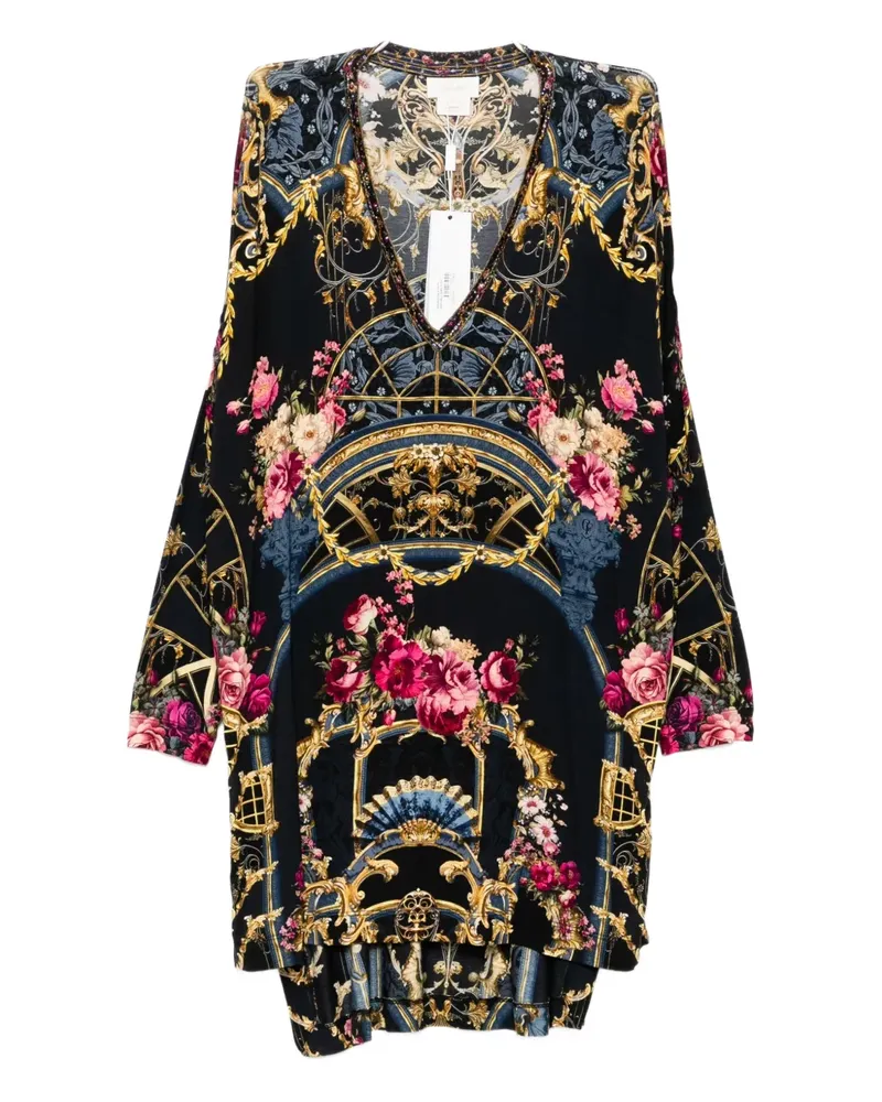 Camilla Ornate On a Plate T-Shirt - Blau Blau