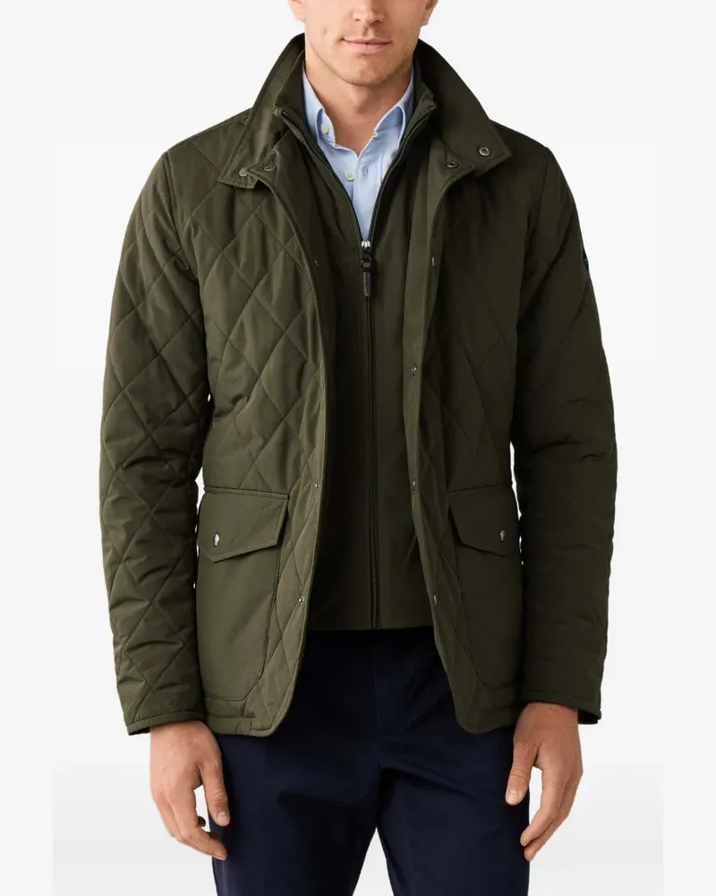 Hackett Jacke mit Rautensteppung - Grün Grün