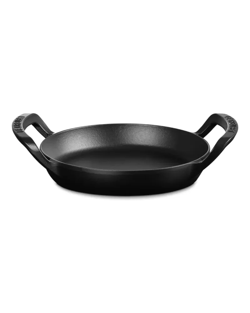 Le Creuset Runde Servierpfanne aus Gusseisen - Schwarz Schwarz