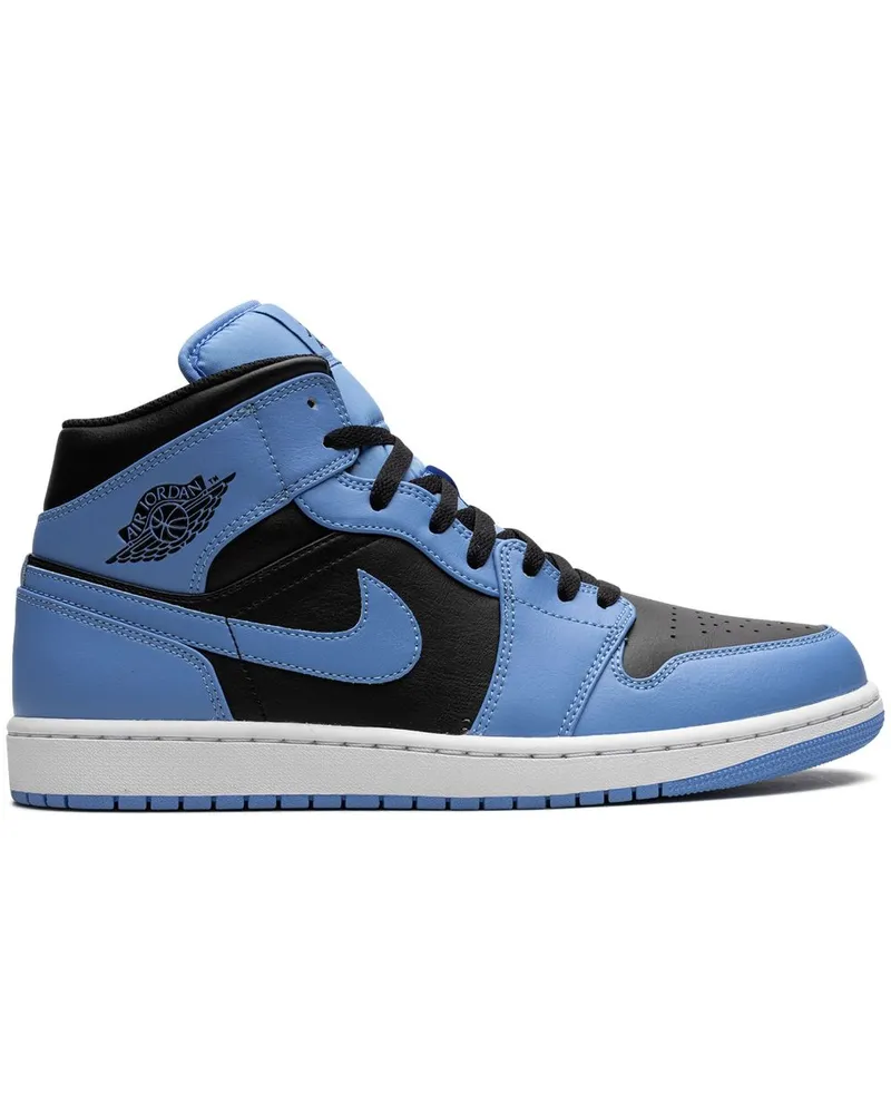Jordan Air  1 Mid University Blue Black Sneakers - Blau Blau