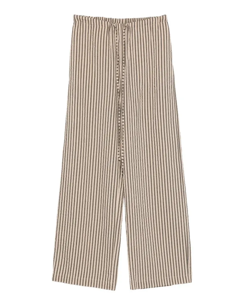 ALYSI Gestreifte Hose - Nude Nude