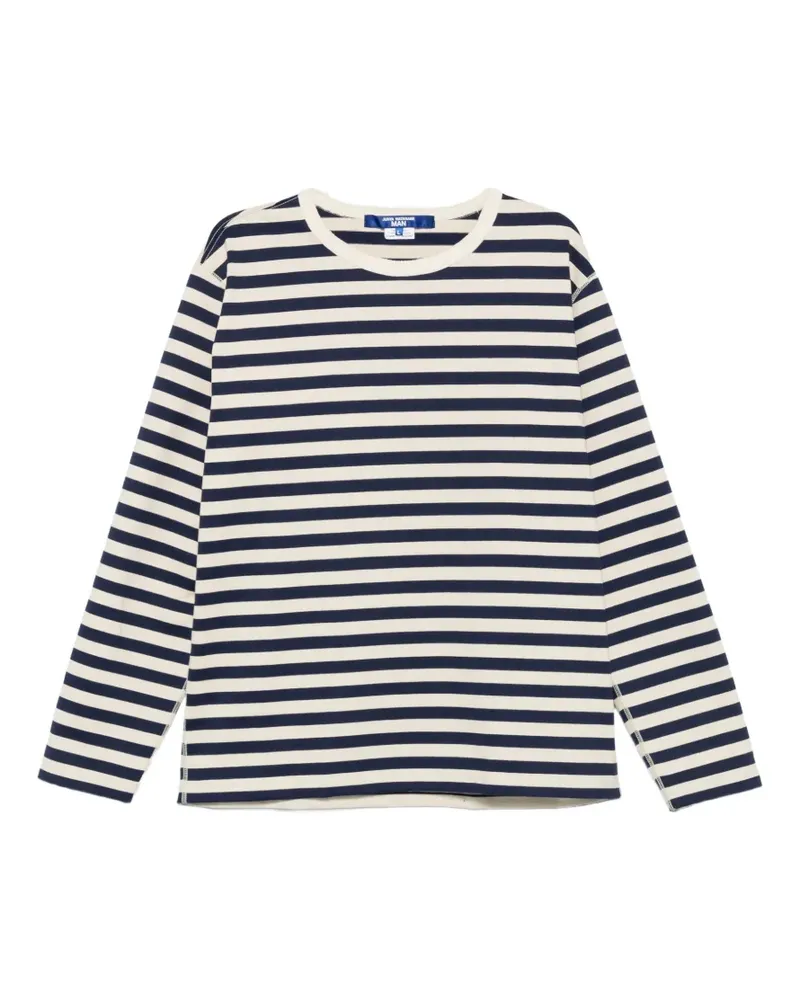 Junya Watanabe horizontal-stripe long-sleeve T-shirt - Nude Nude