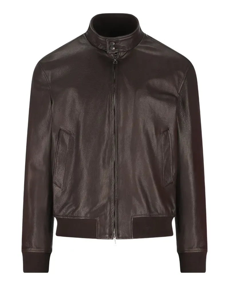 Tagliatore leather jacket - Braun Braun