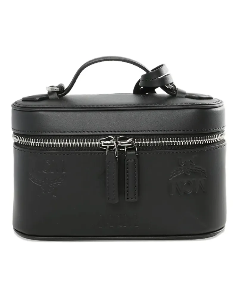 MCM Aren Kosmetiktasche mit Logo-Prägung - Schwarz Schwarz