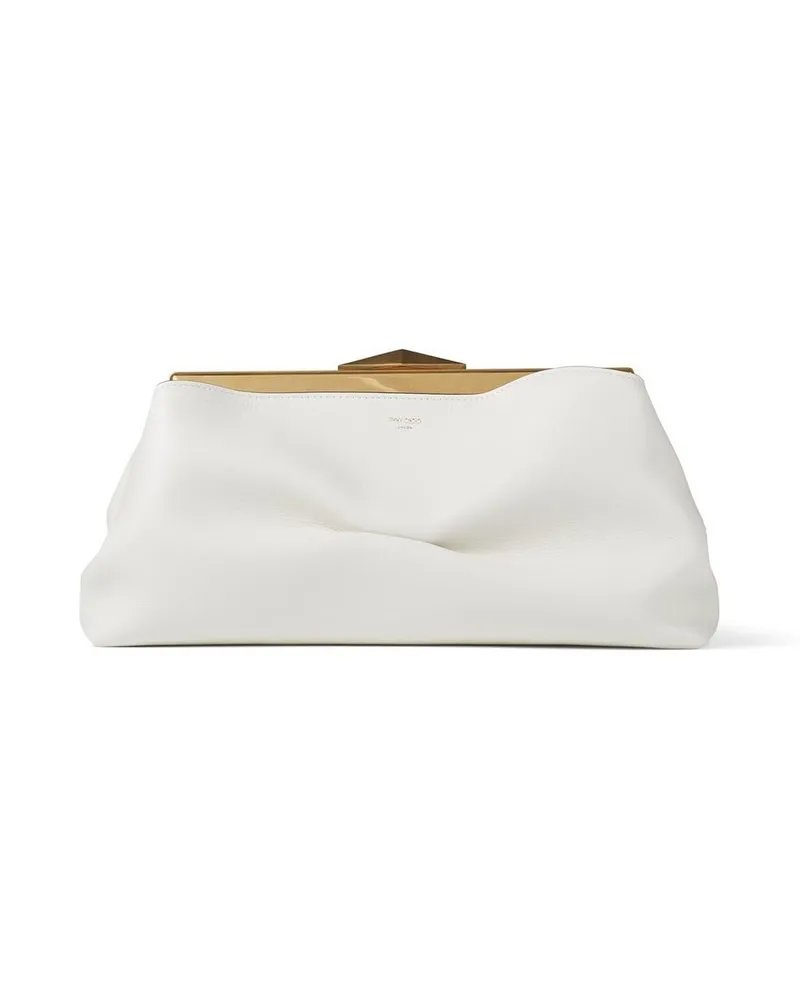 Jimmy Choo Clutch mit Rautenmuster - Weiß Weiß