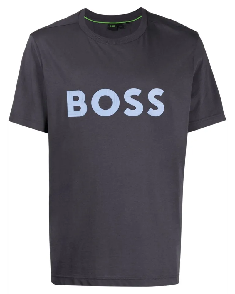 HUGO BOSS T-Shirt mit Logo-Print - Grau Grau