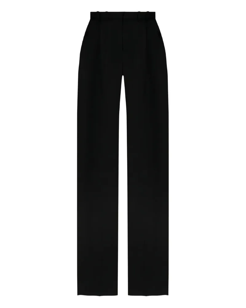 Saint Laurent Hose mit Falten - Schwarz Schwarz