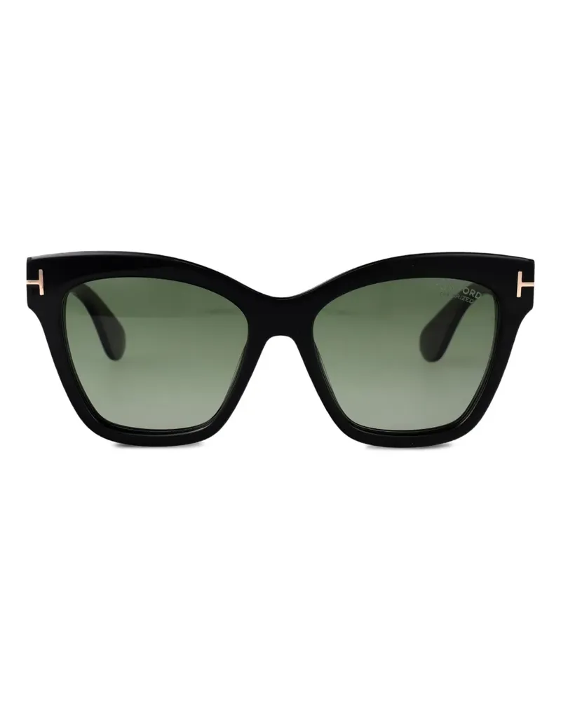 Tom Ford Sonnenbrille mit Cat-Eye-Gestell - Schwarz Schwarz