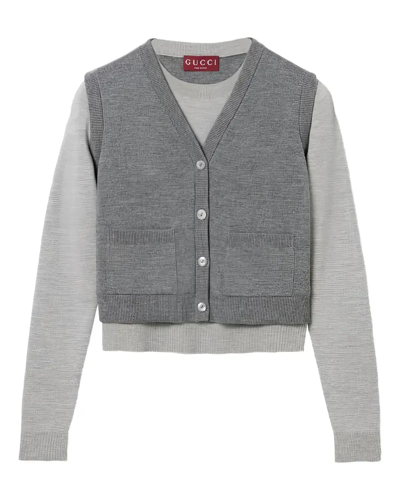 Gucci layered top - Grau Grau