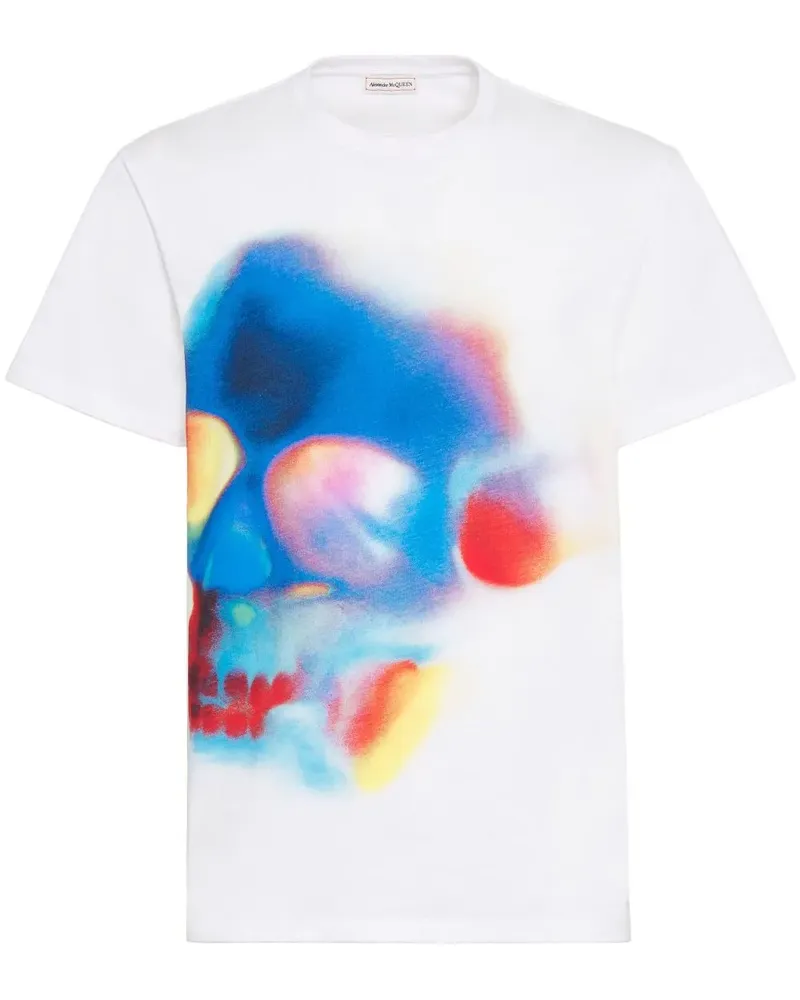 Alexander McQueen T-Shirt mit Totenkopf-Print - Weiß Weiß