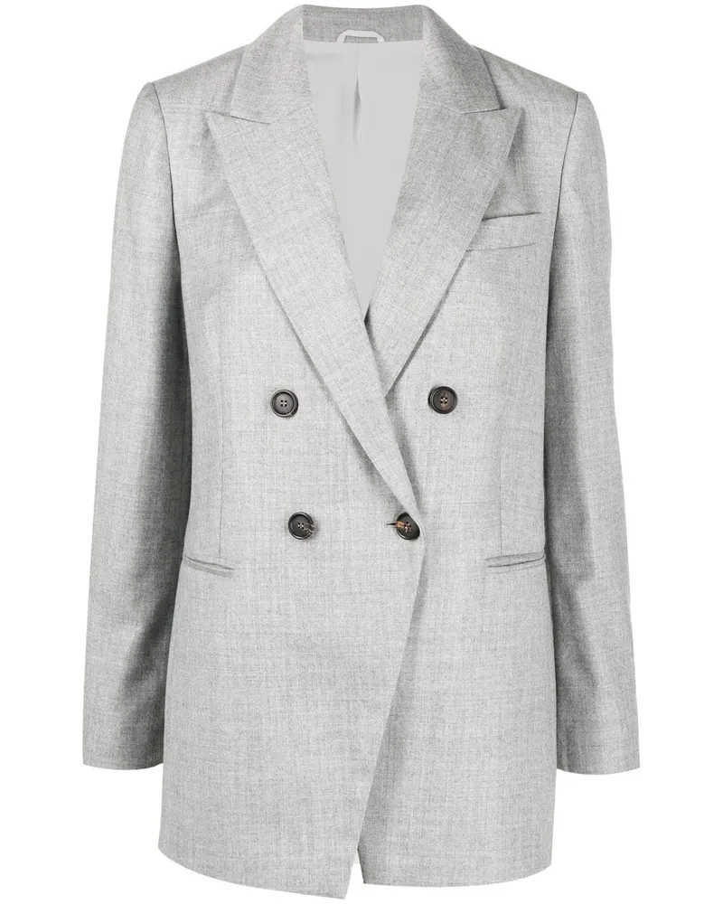 Brunello Cucinelli Doppelreihige Jacke - Grau Grau